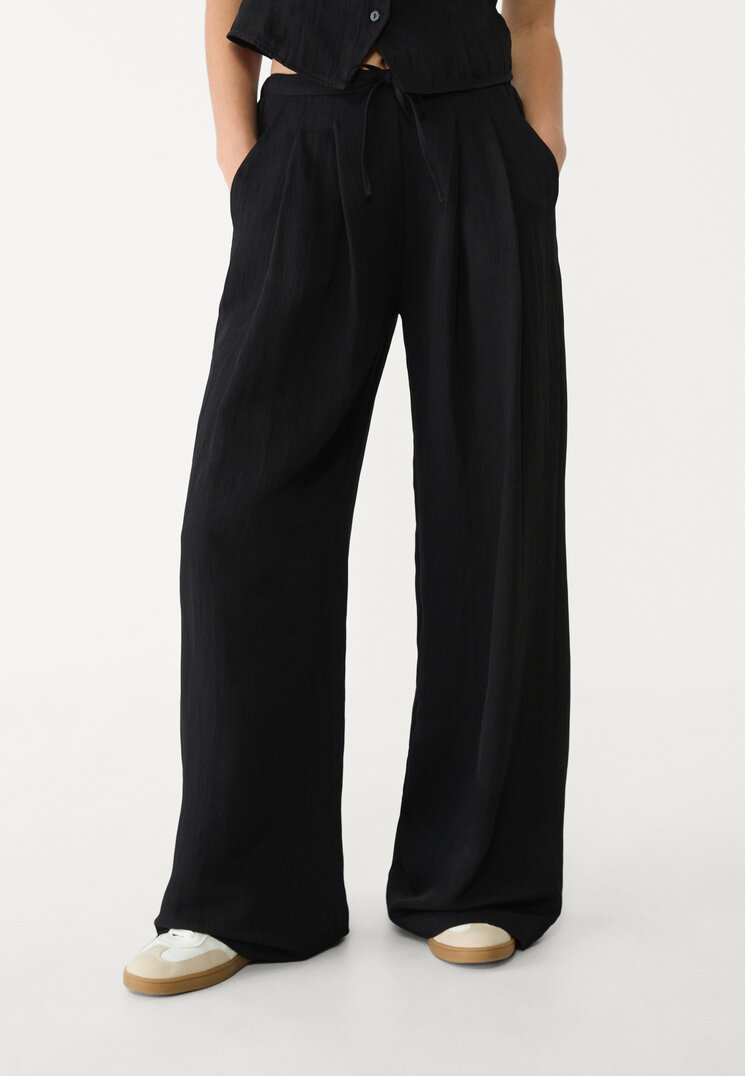 pantalon cordon textura