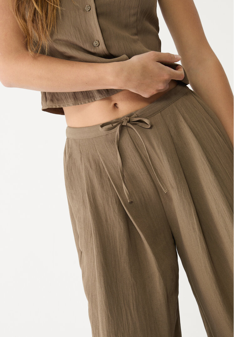 pantalon cordon textura