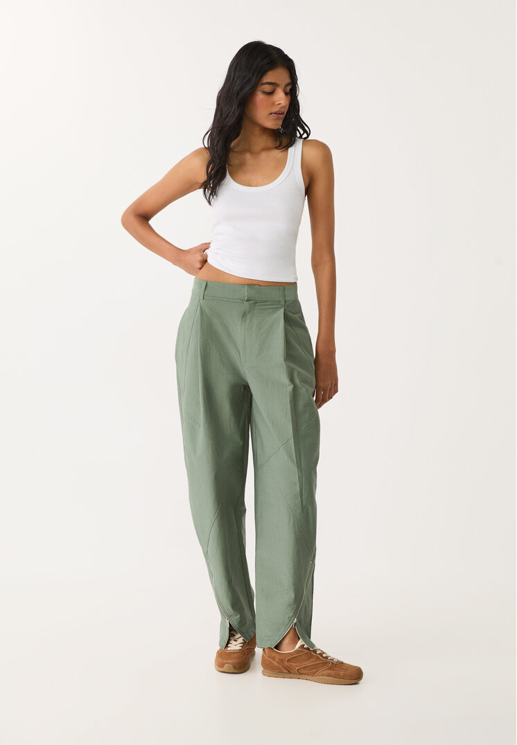 pantalon balloon cremallera