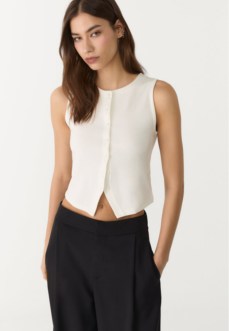 pantalon culotte vestir pinzas