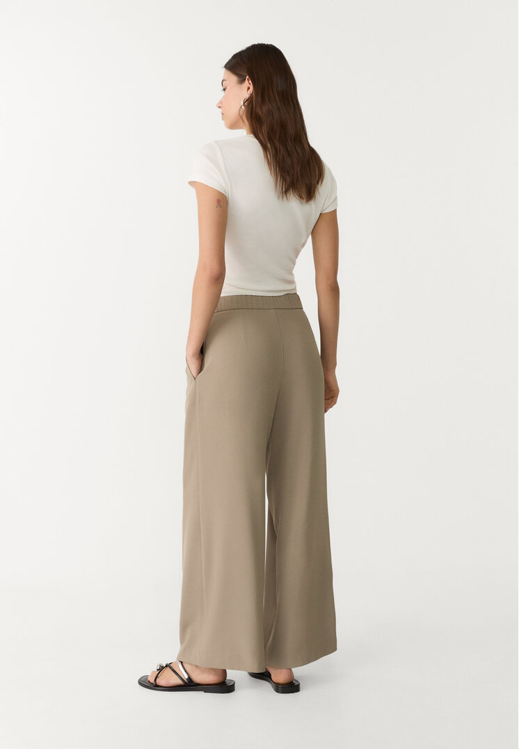 pantalon culotte vestir pinzas