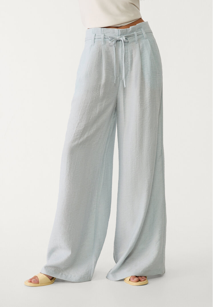 pantalon fluido cinturon