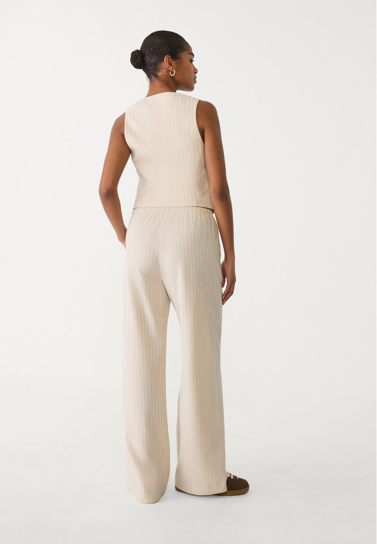 pantalon largo fluido rayas