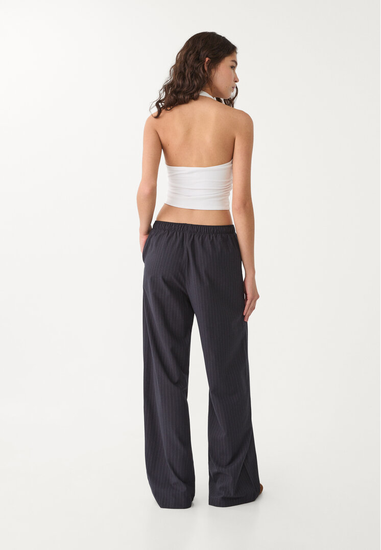 pantalon largo fluido rayas