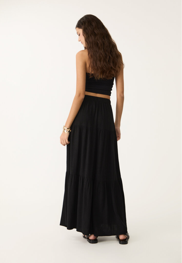 falda midi boho
