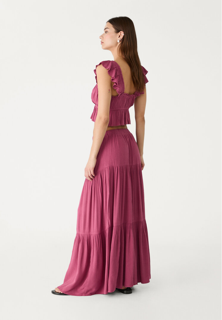 falda midi boho