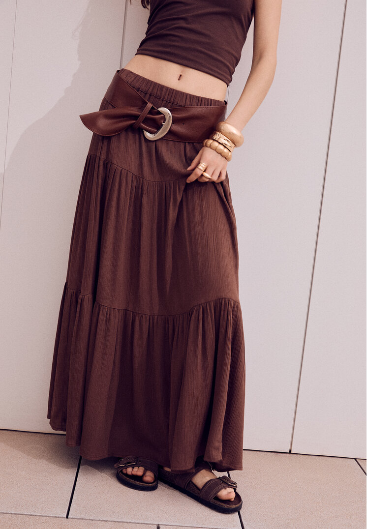 falda midi boho