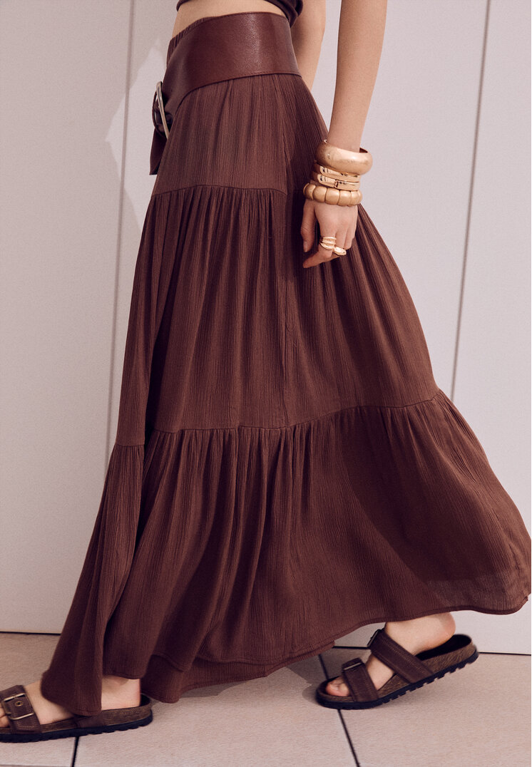 falda midi boho