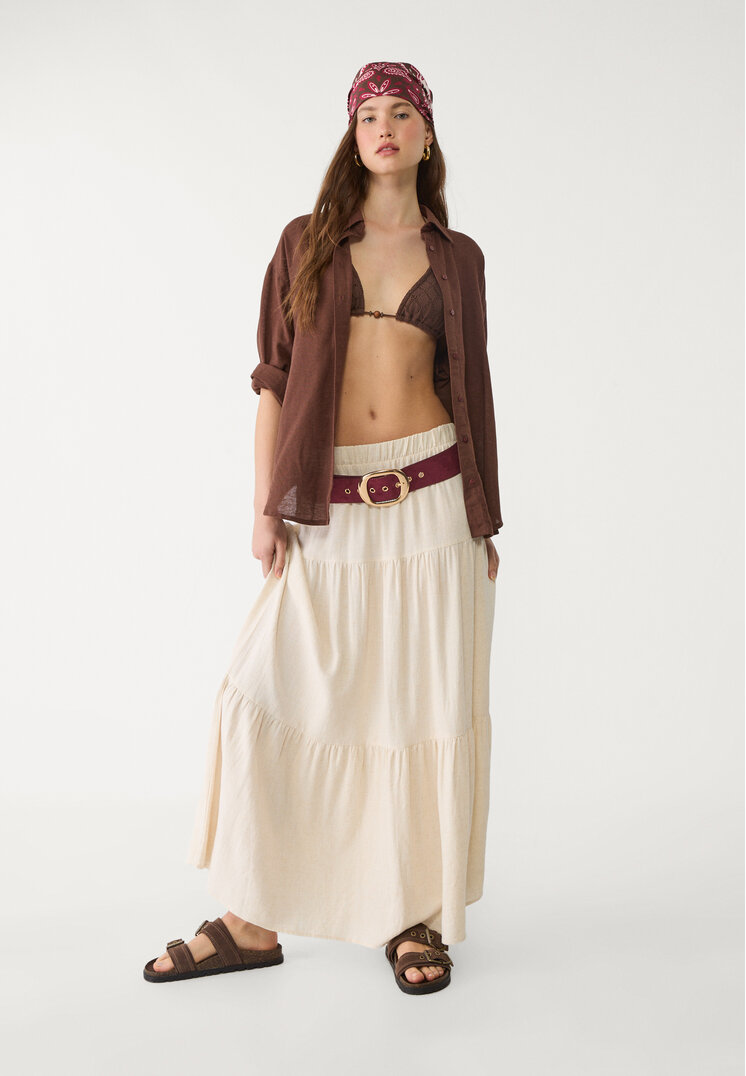 falda midi boho