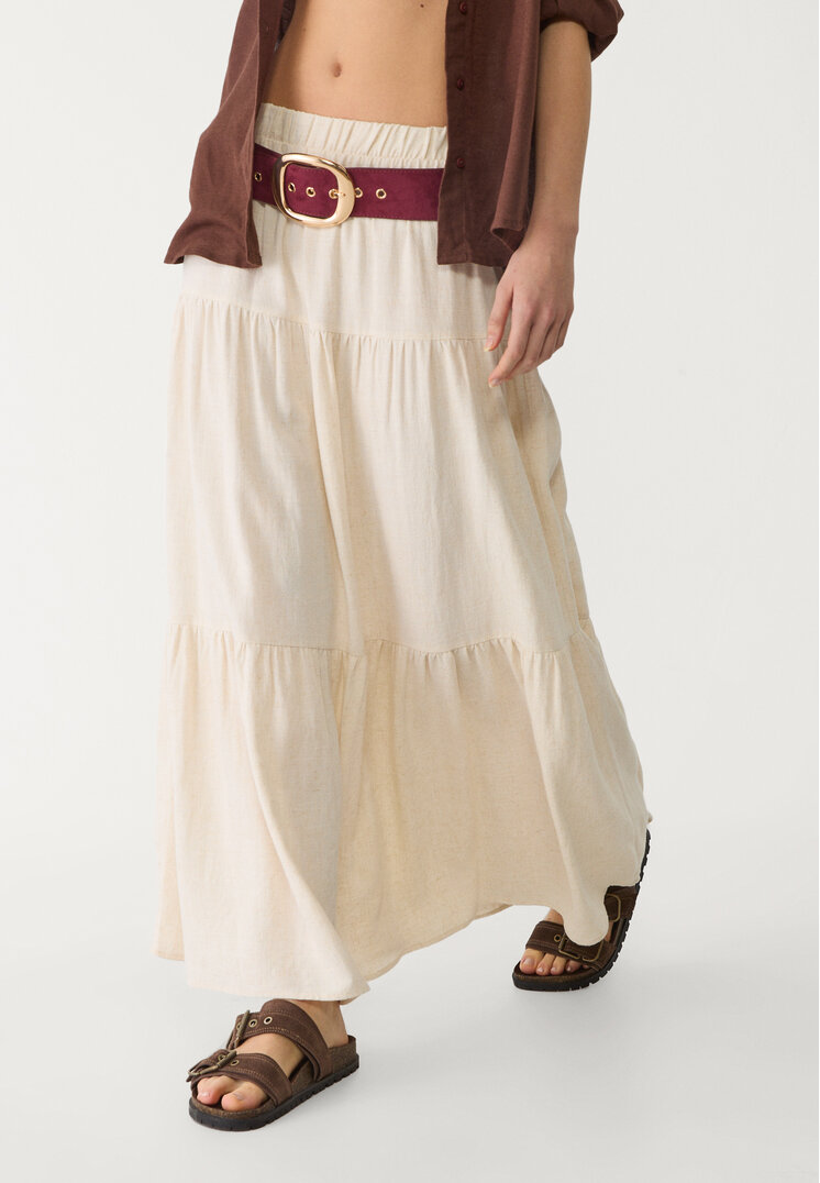 falda midi boho
