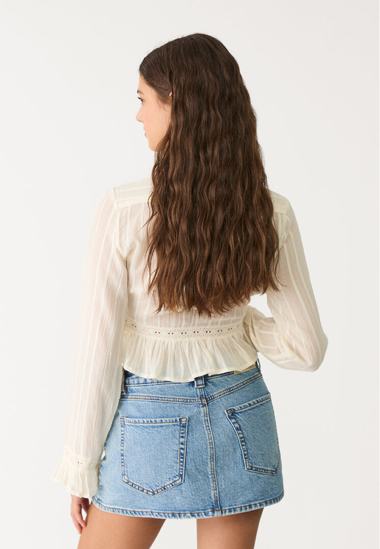 d62 falda pantalon denim