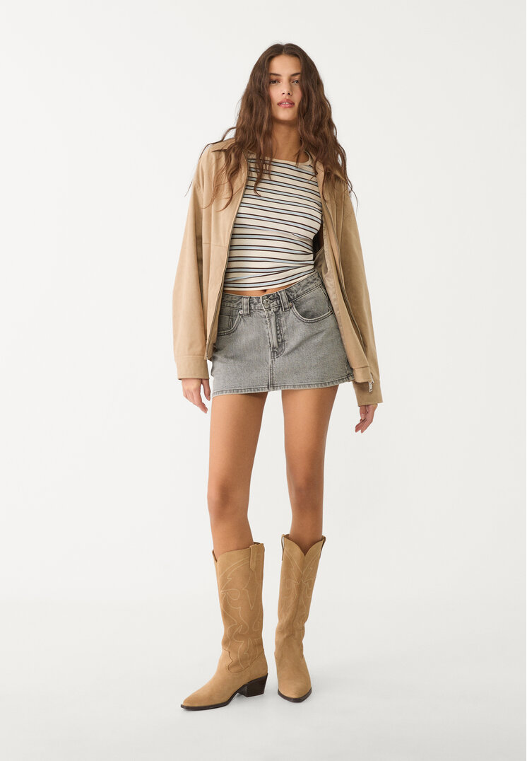 d62 falda pantalon denim
