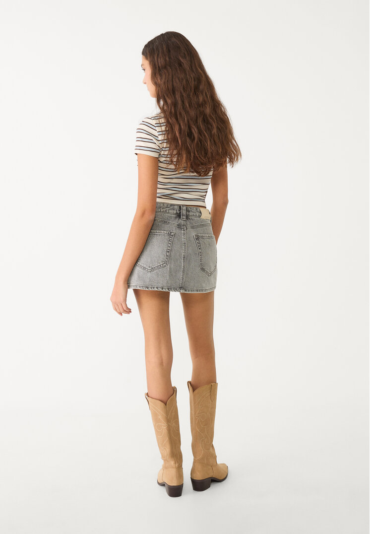 d62 falda pantalon denim