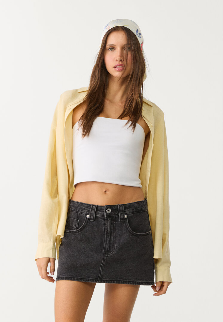 d62 falda pantalon denim