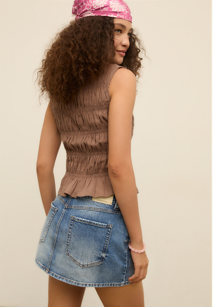 d62 falda pantalon denim