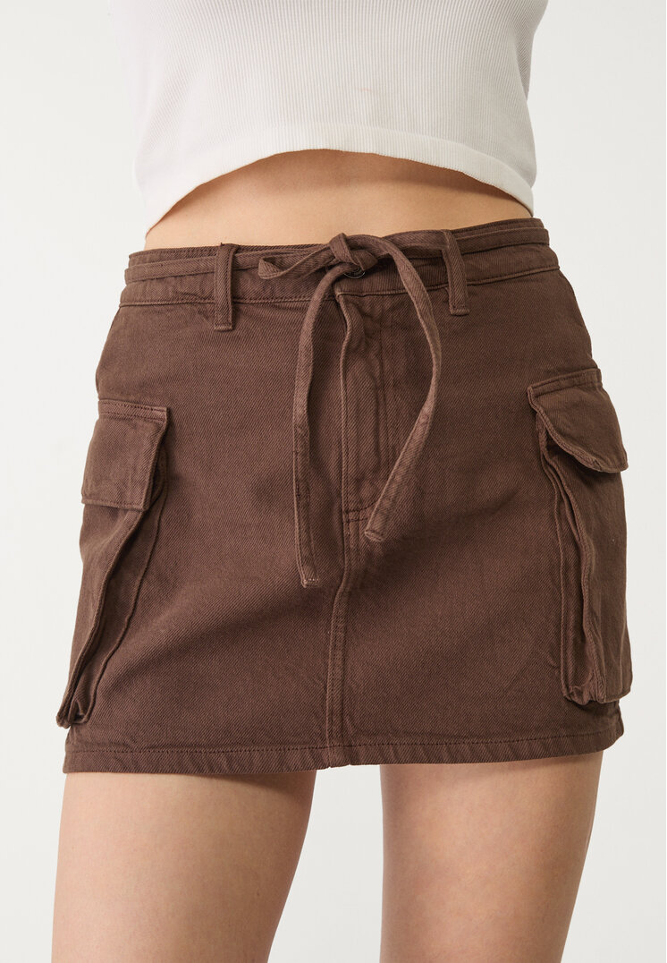 d66 falda mini cargo