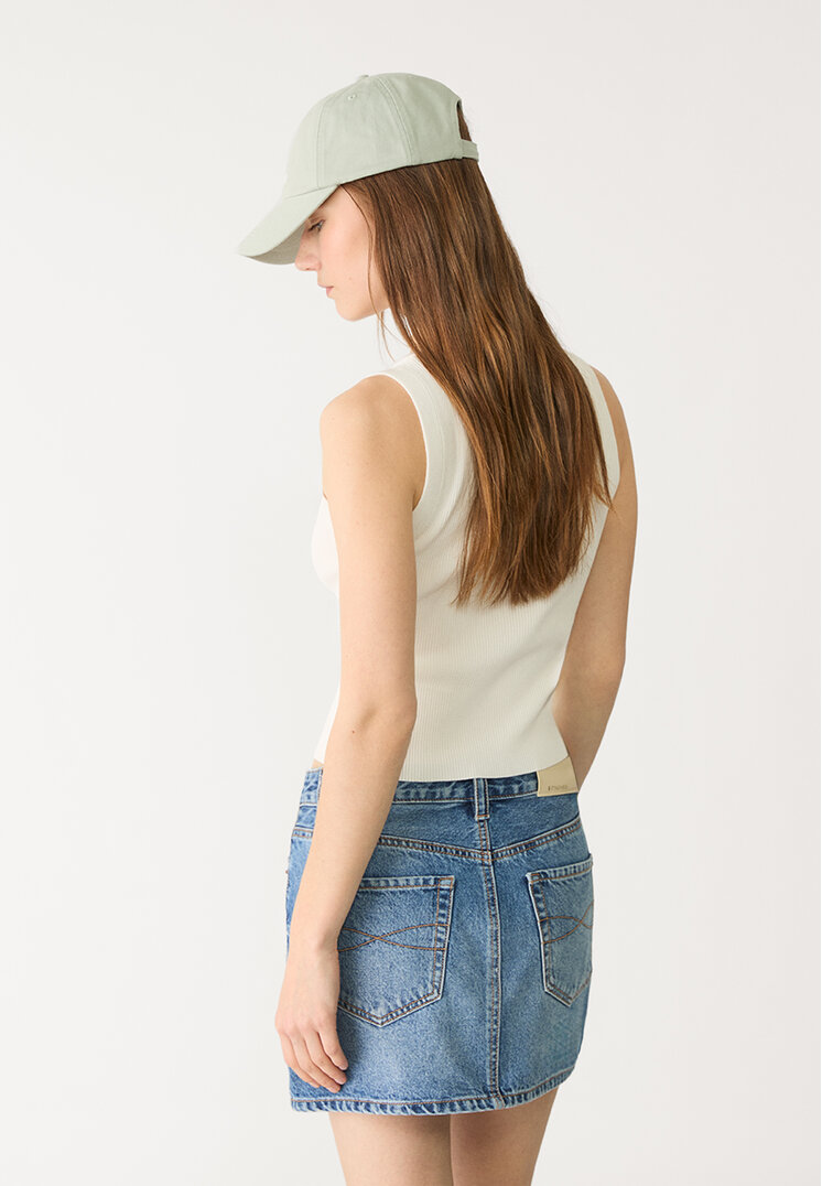 d60 falda mini denim