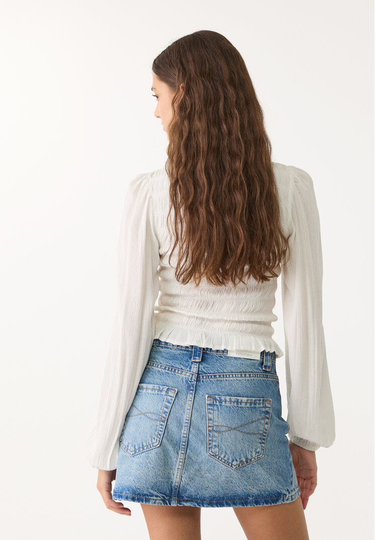d60 falda mini denim