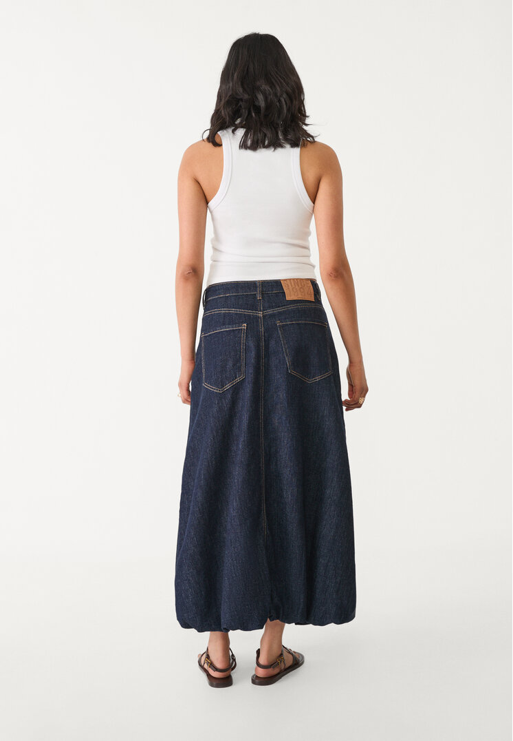 falda larga denim balloon