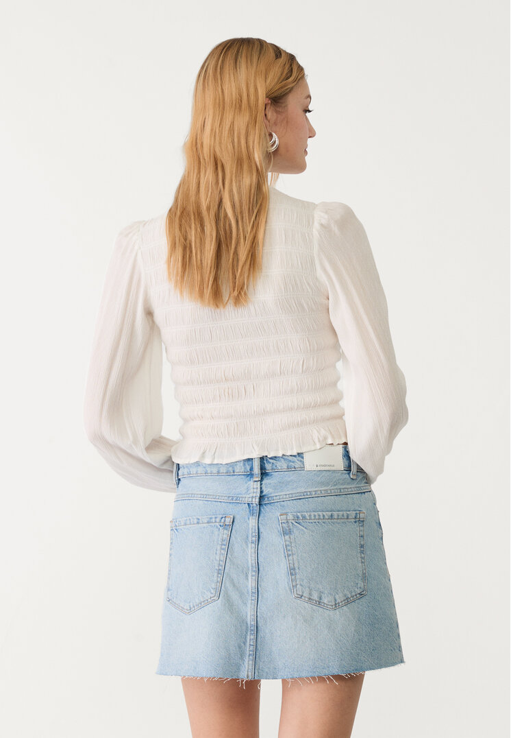falda corta denim