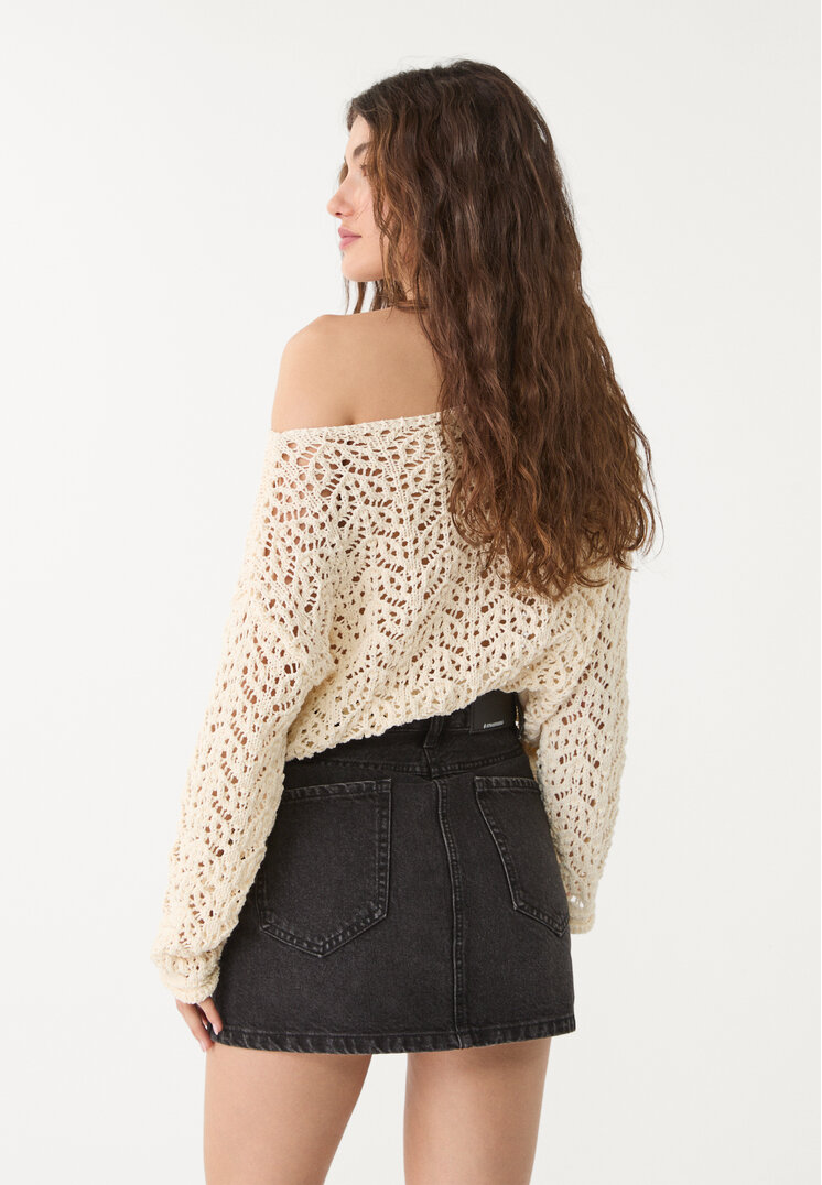 falda mini denim