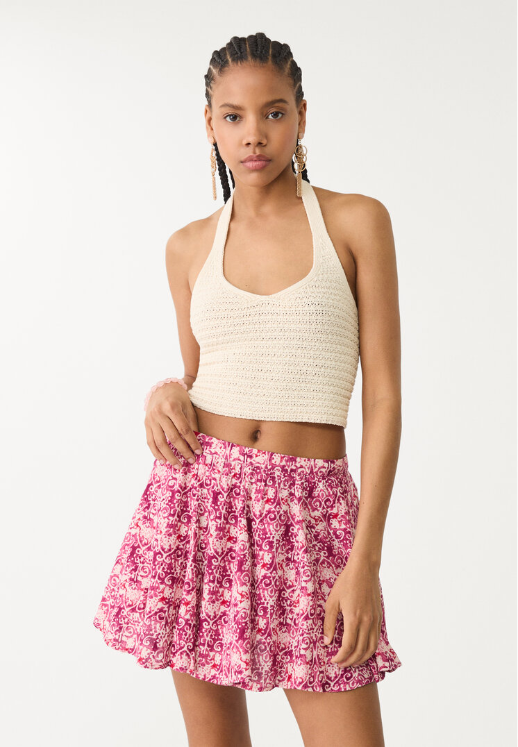 falda pantalon fluida