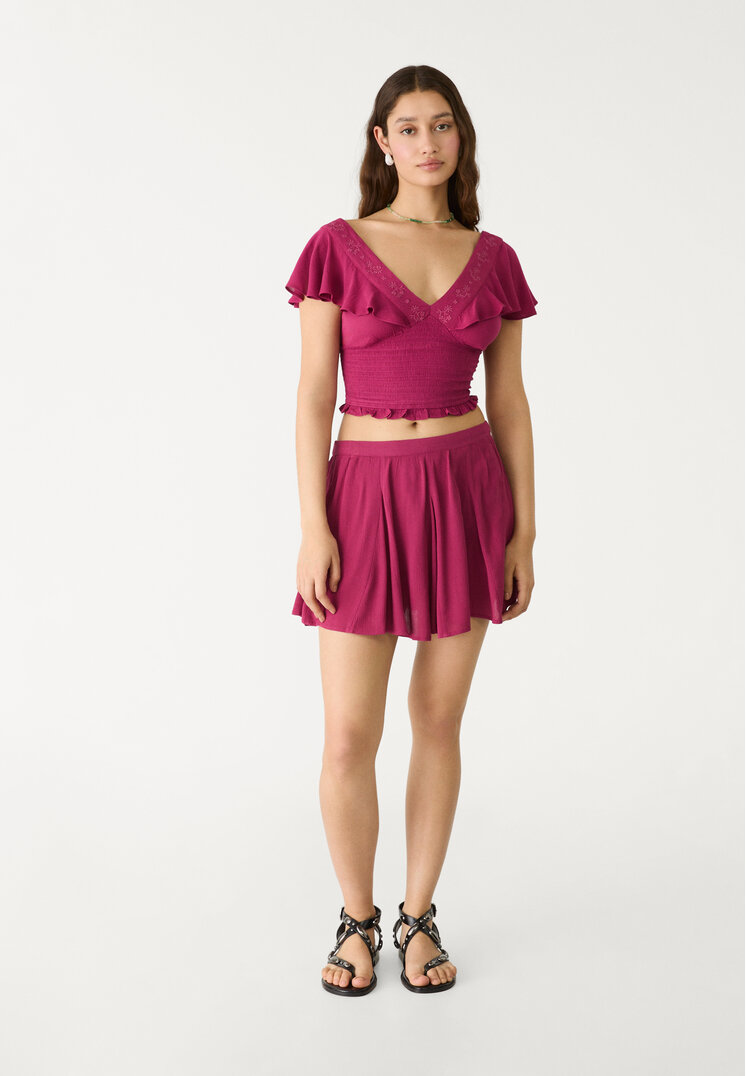falda pantalon fluida