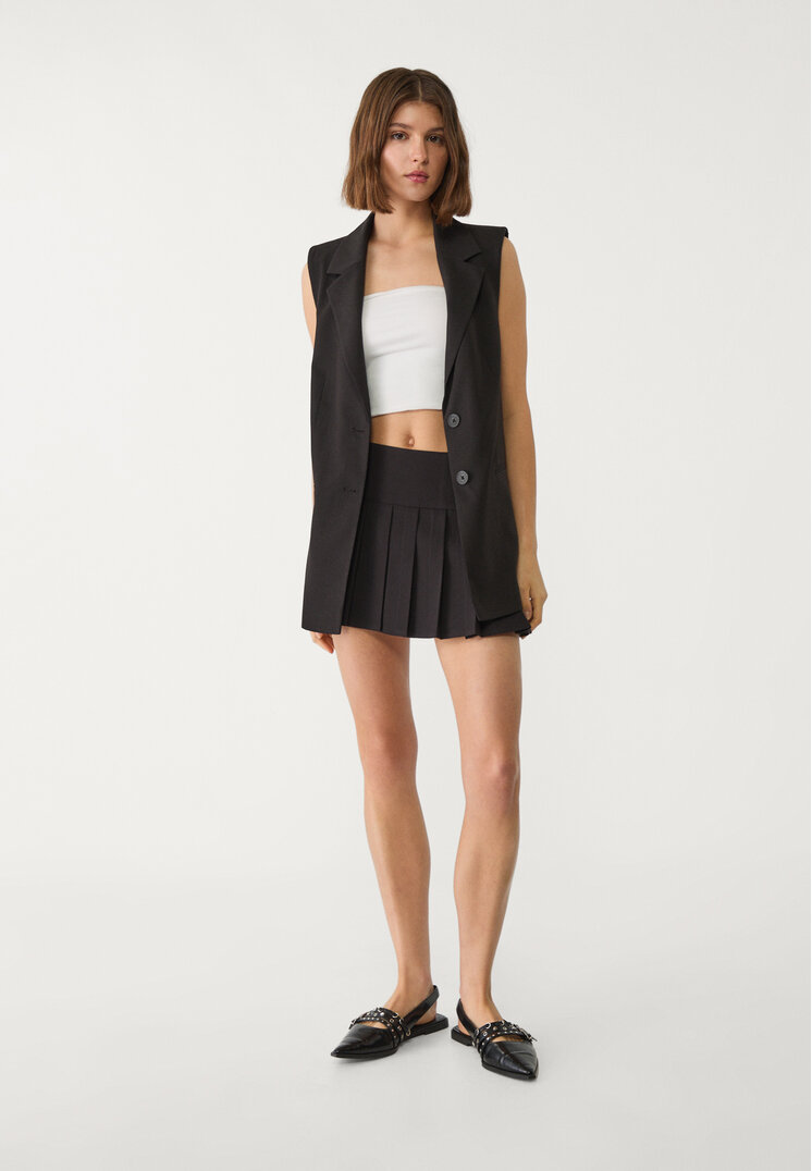 falda pantalon mini tablas