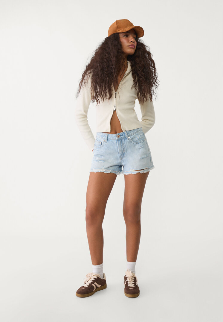 d75 short denim rotos