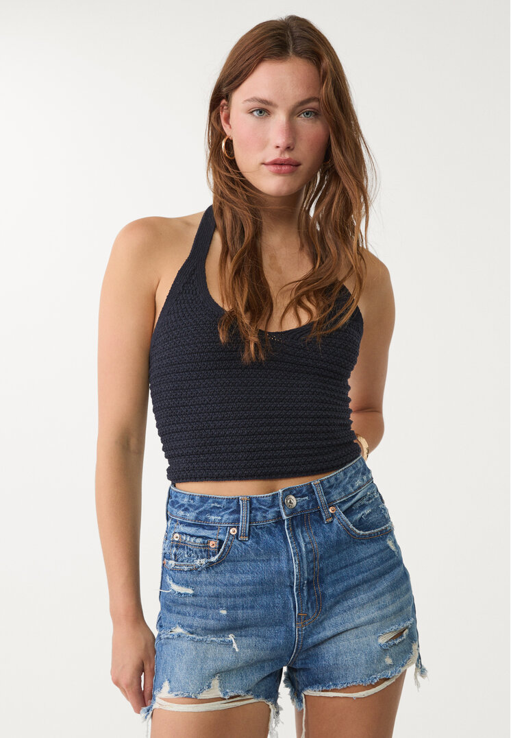 d75 short denim rotos