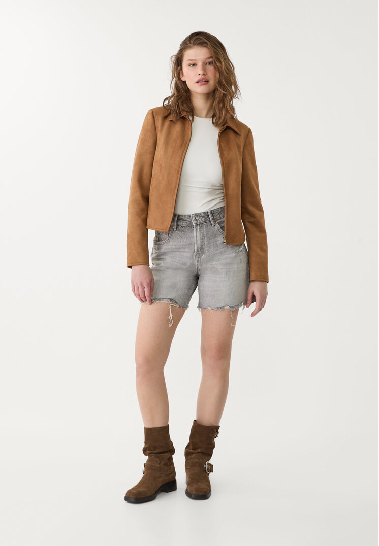 d93 short denim longline