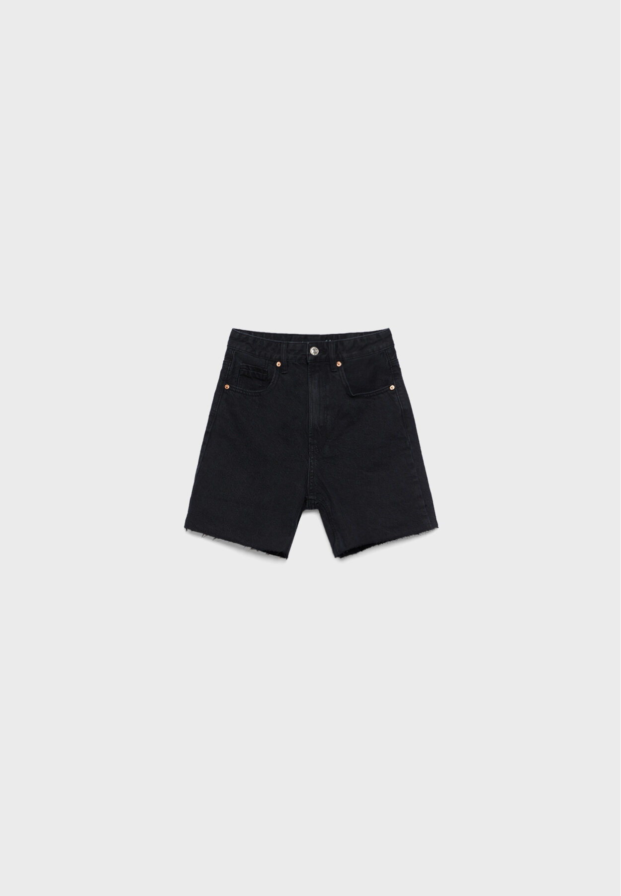 D93 Longline denim shorts