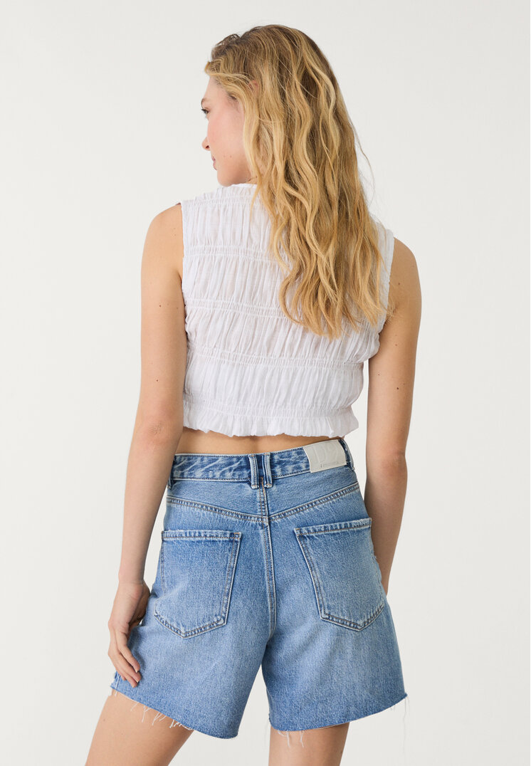 d93 short denim longline