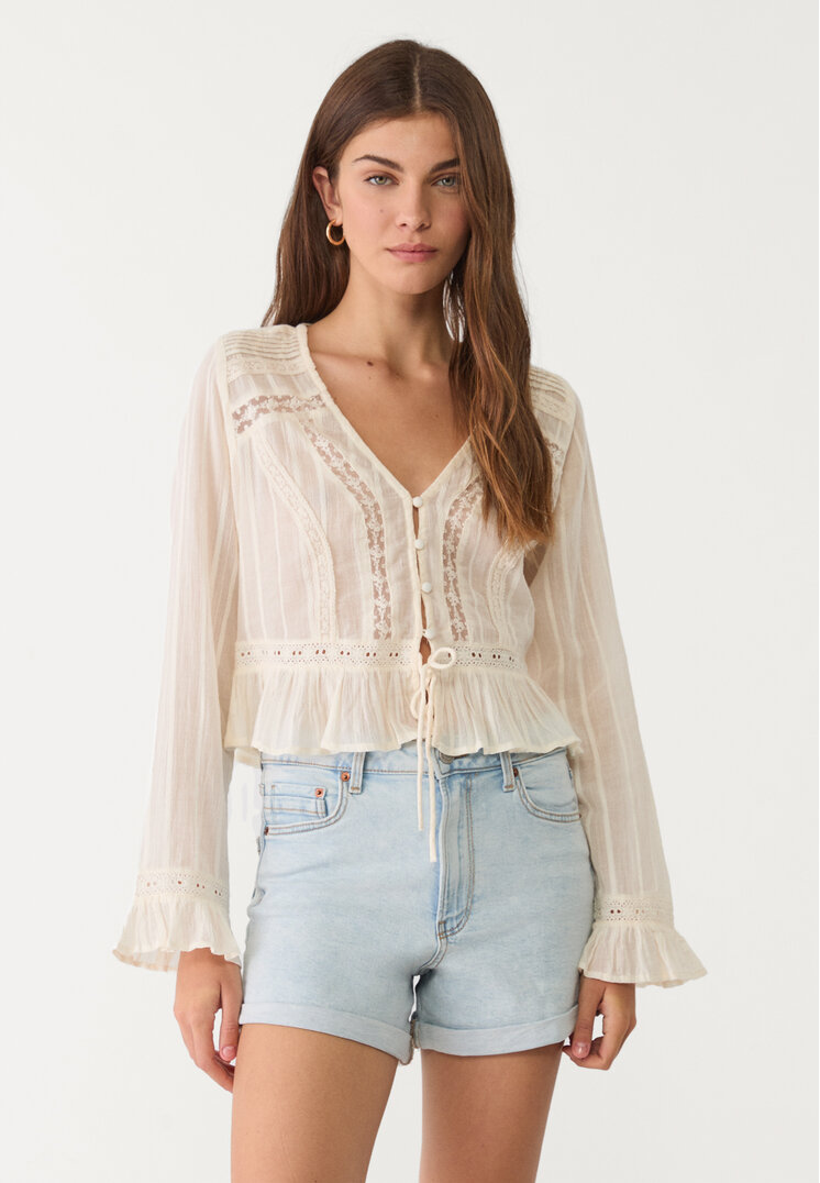 Stradivarius D85 Pantaloni Scurți Mom Fit Slim Gri 36