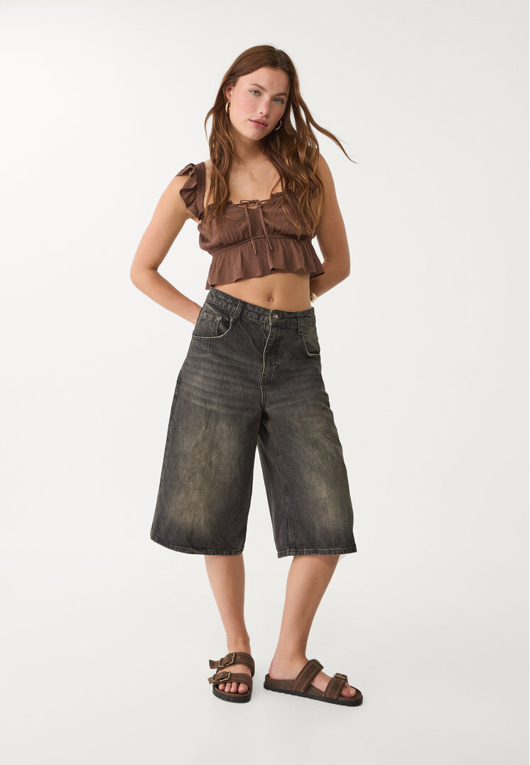 bermuda jort denim baggy