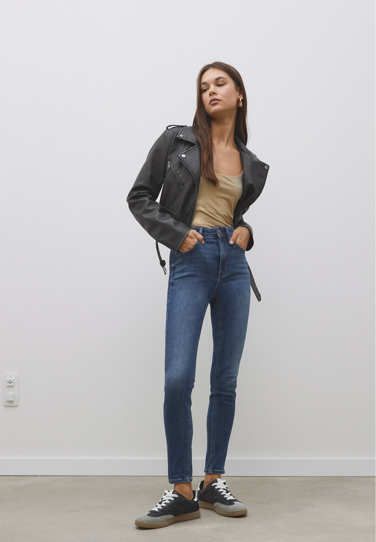 D07 Regular-Waist-Jeans im Skinny-Fit