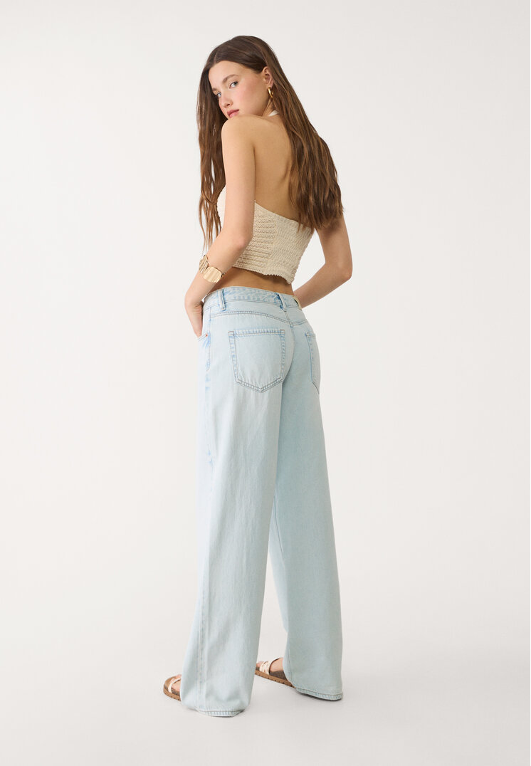 d91 jeans low wide leg
