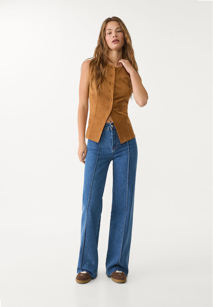 jeans minimal costuras