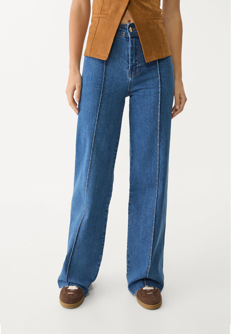 jeans minimal costuras