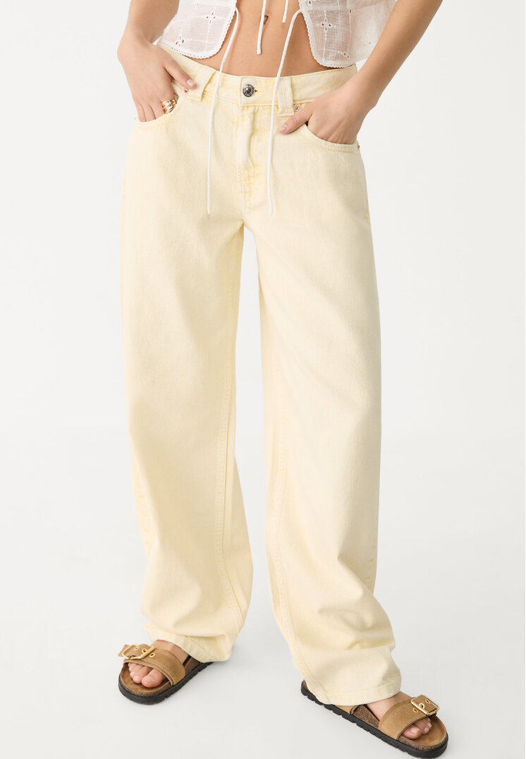 jeans barrel baggy balloon efecto lavado