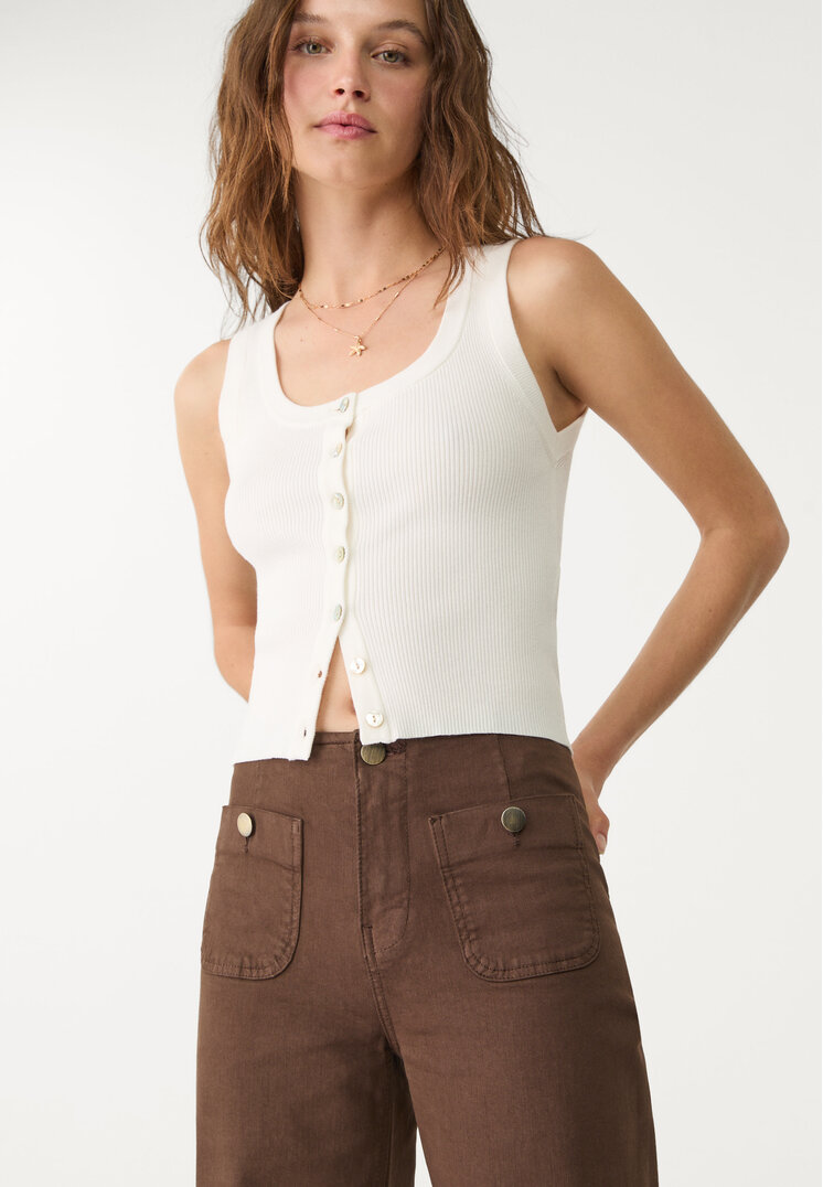 d77 pantalon minimal bolsillos