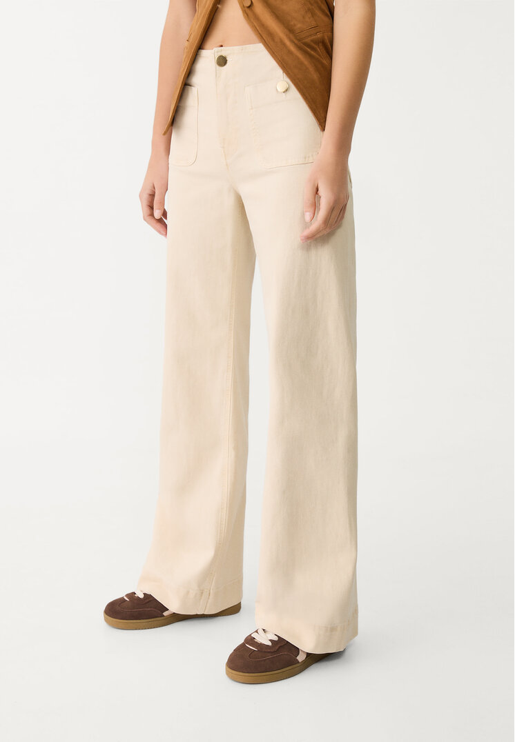 d77 pantalon minimal bolsillos