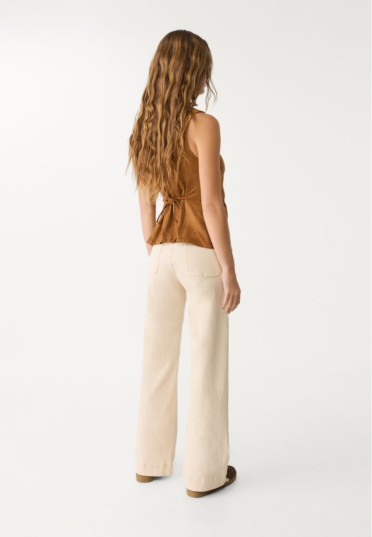 d77 pantalon minimal bolsillos