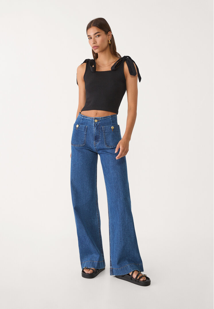 d77 jeans minimal bolsillos