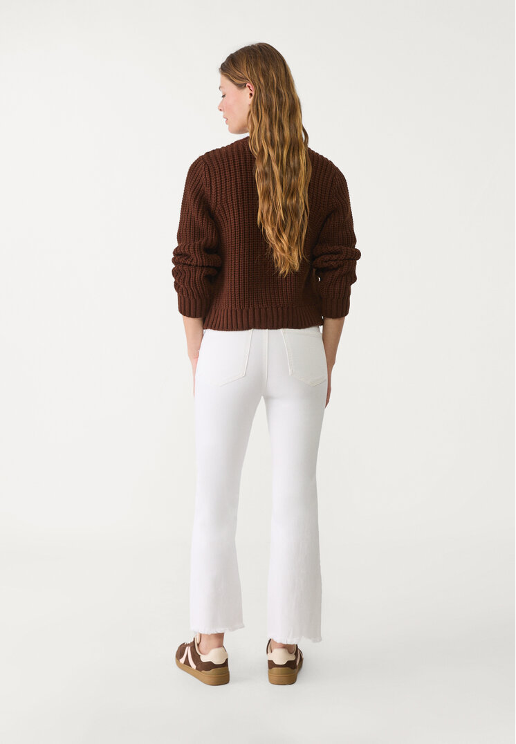 d78 jeans cropped flare
