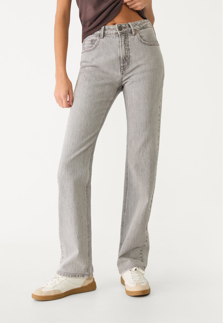 d98 jeans straight efecto vintage