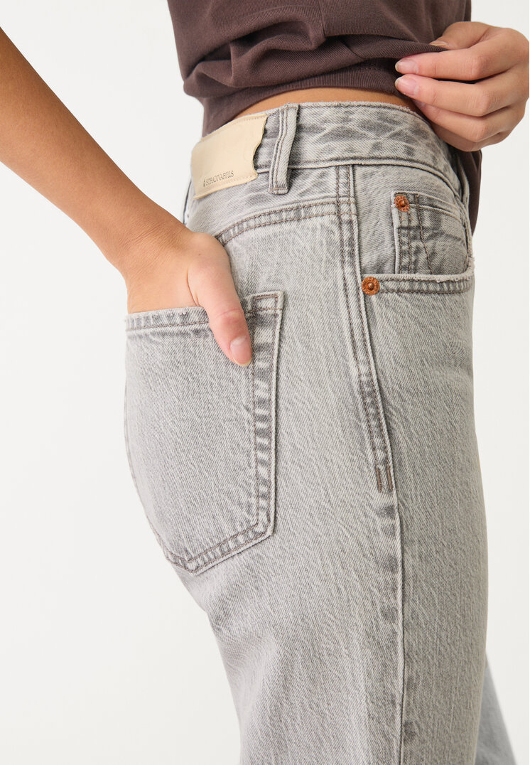 d98 jeans straight efecto vintage