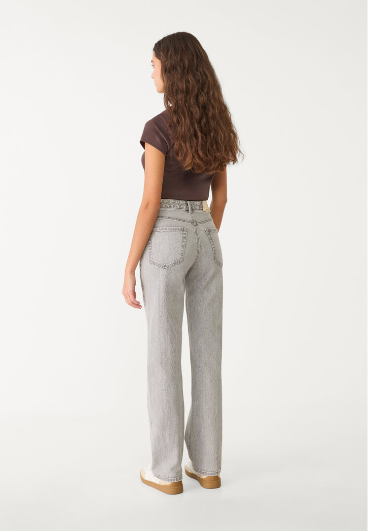 d98 jeans straight efecto vintage