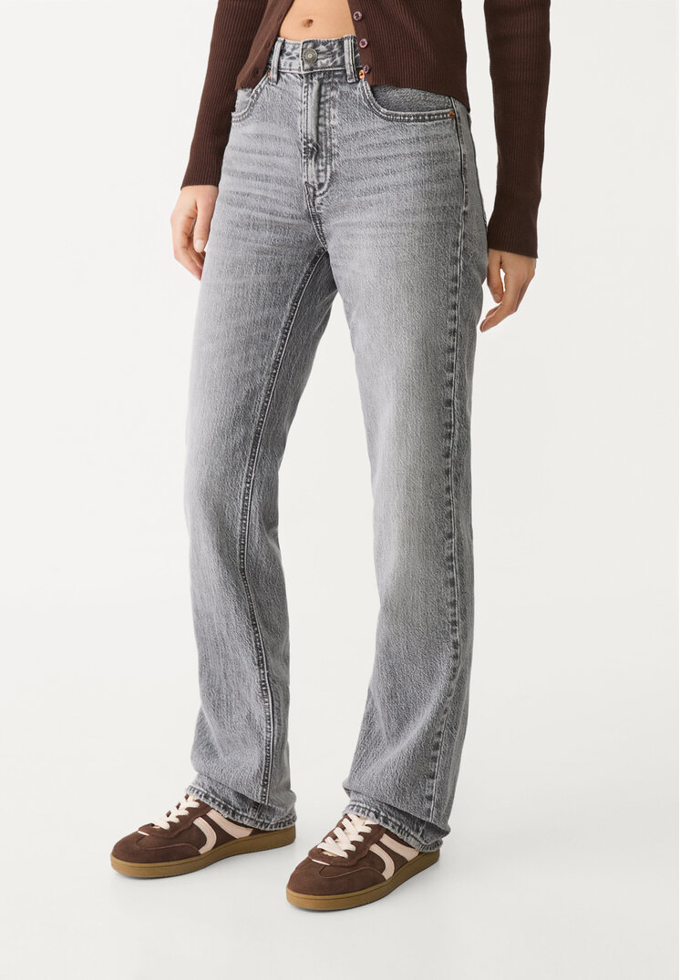 d98 jeans straight efecto vintage