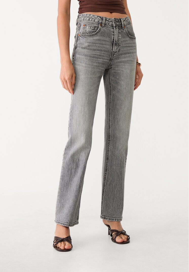 d98 jeans straight efecto vintage
